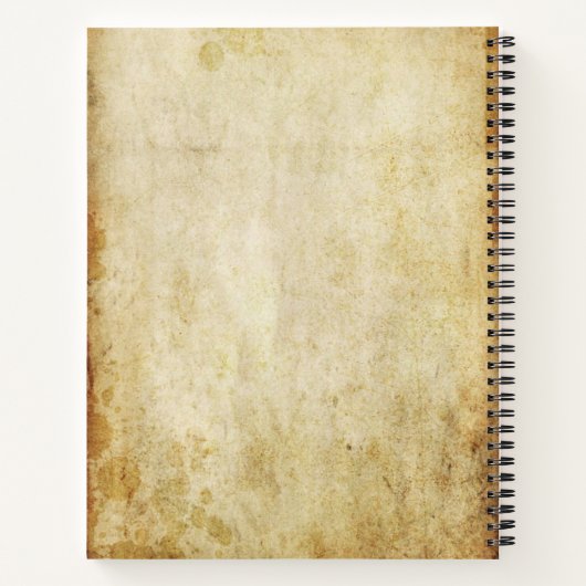 ヴィンテージ鮮やかカトレヤラヴィアタオーキッド ノートブック (裏面)