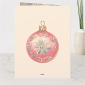 ヴィンテージ鮮やかクリスマスオーナメント カード (裏面)