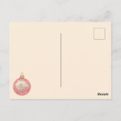 ヴィンテージ鮮やかクリスマスオーナメント ポストカード (裏面)