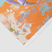 ヴィンテージ鮮やかフローラカニの切り離し 薄葉紙 (詳細)