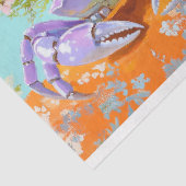 ヴィンテージ鮮やかフローラカニの切り離し 薄葉紙 (詳細)