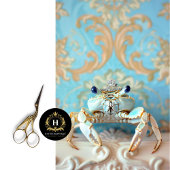 ヴィンテージ鮮やかフローラキングカニの切り離し 薄葉紙