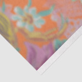 ヴィンテージ鮮やかフローラキングカニの切り離し 薄葉紙 (詳細)