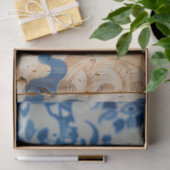 ヴィンテージ鮮やかフローラキングカニの切り離し 薄葉紙 (ギフト)