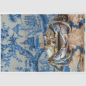 ヴィンテージ鮮やかフローラキングカニの切り離し 薄葉紙 (正面)