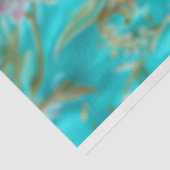 ヴィンテージ鮮やかフローラキングカニの切り離し 薄葉紙 (詳細)