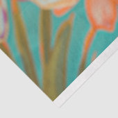 ヴィンテージ鮮やかフローラキングカニの切り離し 薄葉紙 (詳細)