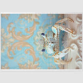 ヴィンテージ鮮やかフローラキングカニの切り離し 薄葉紙 (正面)