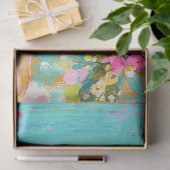 ヴィンテージ鮮やかフローラ魚の切り離し 薄葉紙 (ギフト)