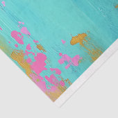 ヴィンテージ鮮やかフローラ魚の切り離し 薄葉紙 (詳細)