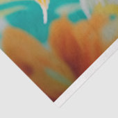 ヴィンテージ鮮やかフローラ魚の切り離し 薄葉紙 (詳細)