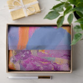 ヴィンテージ鮮やかフローラ魚の切り離し 薄葉紙 (ギフト)