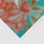 ヴィンテージ鮮やかフローラ魚の切り離し 薄葉紙 (詳細)