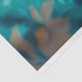 ヴィンテージ鮮やかフローラ魚の切り離し 薄葉紙 (詳細)