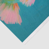 ヴィンテージ鮮やかフローラ魚の切り離し 薄葉紙 (詳細)