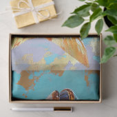 ヴィンテージ鮮やかフローラ魚の切り離し 薄葉紙 (ギフト)