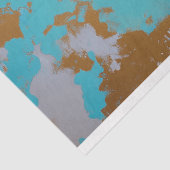 ヴィンテージ鮮やかフローラ魚の切り離し 薄葉紙 (詳細)