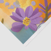 ヴィンテージ鮮やかフローラ魚の切り離し 薄葉紙 (詳細)