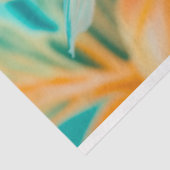 ヴィンテージ鮮やかフローラ魚の切り離し 薄葉紙 (詳細)