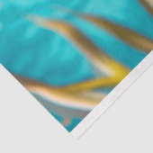 ヴィンテージ鮮やかフローラ魚の切り離し 薄葉紙 (詳細)