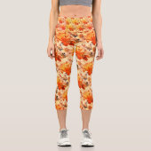 ヴィンテージ鮮やかリッチ秋フローラ カプリレギンス (正面)