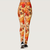 ヴィンテージ鮮やかリッチ秋フローラ レギンス (裏面)