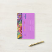 ヴィンテージ鮮やか絵を描フローラ毎日プランナー ポストイット (デスク上)