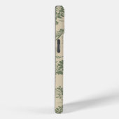 ヴィンテージ鮮やか緑花柄 Case-Mate iPhoneケース (裏面 / 右)