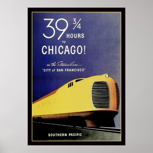 ヴィンテージ鯉のぼり機関車ポスター ポスター (正面)