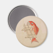 ヴィンテージ鯛の妖怪 マグネット (正面/裏面)