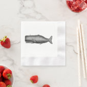 ヴィンテージ鯨 縁ありカクテルナプキン (インサイチュ)