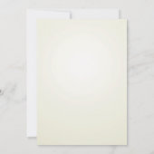 ヴィンテージ鳥かご フラワーベビーシャワー招待状 招待状 (裏面)