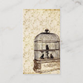 ヴィンテージ鳥かご 名刺 (裏面)