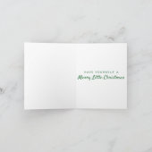 ヴィンテージ鳥のクリスマスグリーティング シーズンカード (内部)