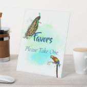 ヴィンテージ鳥のブライダルシャワーの好意 台座サイン (インサイチュ)