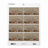 ヴィンテージ鳥の個人的蔵書票 ラベル (フルシート)