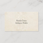 ヴィンテージ鳥の分離植物学 名刺 (裏面)