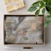 ヴィンテージ鳥の切り離し水色の鳥の切り離し 薄葉紙 (ギフト)