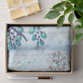 ヴィンテージ鳥の切り離し青 薄葉紙 (ギフト)