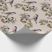 ヴィンテージ鳥の包み紙 ラッピングペーパー (角)