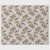ヴィンテージ鳥の包み紙 ラッピングペーパー (フラット)