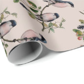 ヴィンテージ鳥の包み紙 ラッピングペーパー (ロールコーナー)