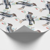 ヴィンテージ鳥の包み紙 ラッピングペーパー (角)