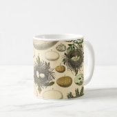 ヴィンテージ鳥の卵ネストアー絵画トの卵 コーヒーマグカップ (正面右)