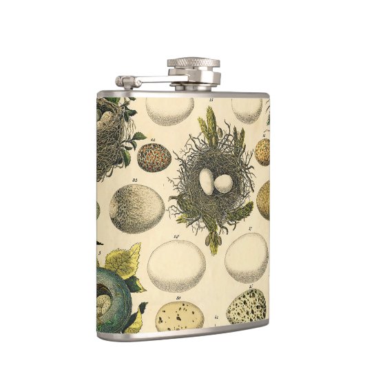 ヴィンテージ鳥の卵ネストアー絵画トの卵 フラスク (右)