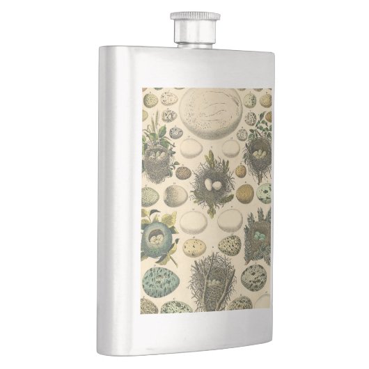 ヴィンテージ鳥の卵ネストアー絵画トの卵 フラスク (右)