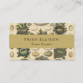 ヴィンテージ鳥の卵ネストアー絵画トの卵 名刺 (正面)