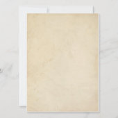 ヴィンテージ鳥の巣オーダーメイド結婚式招待状 招待状 (裏面)