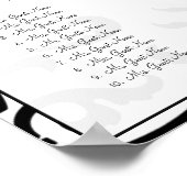 ヴィンテージ鳥の梅開花座席表12表 ポスター (角)