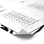 ヴィンテージ鳥の梅開花座席表12表 ポスター (角)